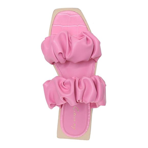 CIRCUS BY SAM EDELMAN Womens Pink Croc Iggy Slip On Slide Sandals 9 M - Picture 3 of 4